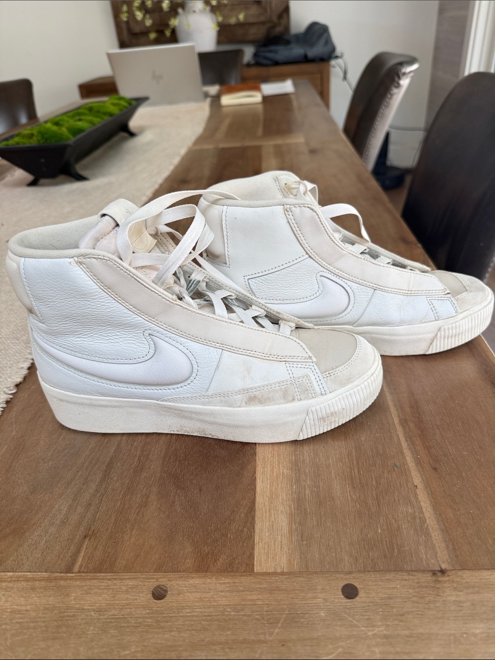 Nike Women’s White High-Top Leather Sneakers